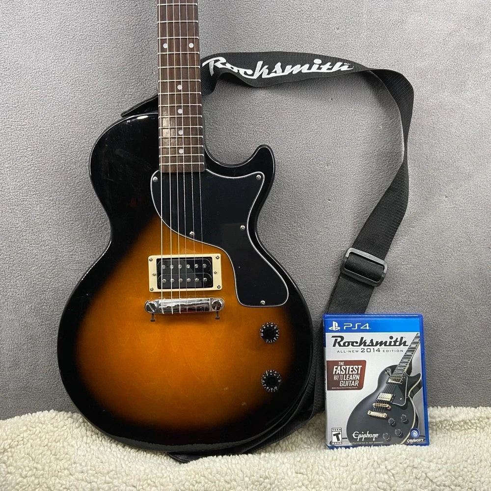 Epiphone Les Paul Junior Electric Guitar Sunburst Finish w/ Rocksmith Game Disc